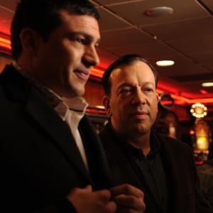 Still of Tamer Hassan and Terry Stone in Bonded by Blood 2010
