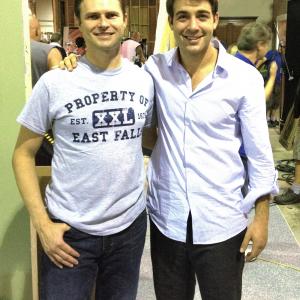 Mark Kochanowicz and James Wolk wrapping on Political Animals (2012).