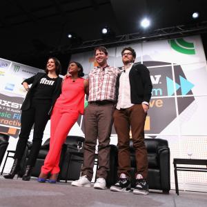 Ike Barinholtz Adam Pally Mindy Kaling and Anne Fulenwider at event of The Mindy Project 2012