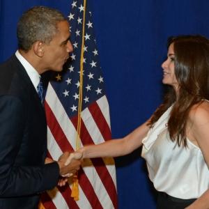 Ivelin Giro with President Barack Obama