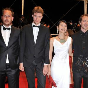 Rogier de Blok David Verbeek Ke HuanRu and Stijn Koomen on the red carpet in Cannes