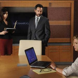 Still of Julianna Margulies Christine Baranski and Omar Metwally in The Good Wife 2009