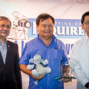 With Mayor Herbert Bautista Philippine Daily Inqurer Indie Bravo Award 2014