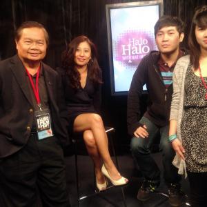 TV interview by Host of Halo Halo Kat Iniba With Direk Mikhail Red and Producer Pamela Reyes About the Movie Rekorder May 9 2013 in KSCI Ch 18 LA CA