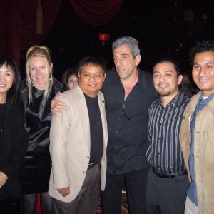 Opening of The Seekers at the Wilshire Fine Art Theatre with Alexis Rhee Diana Ljungaeus ProducerAbe Pagtama Frank Megna Producer Brian Kamai