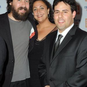 Producers Eric Weinrib Basel Hamdan and guest at New York premiere of Capitalism A Love Story Alice Tully Hall  Arrivals  Monday 21st September 2009