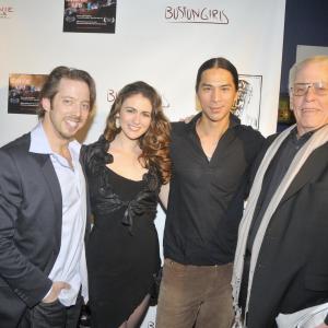 The Red Carpet for Jason's Big Problem, with some of the film's fine actors: Christopher Halladay, Brittany Palmer, Kalani Queypo and William Dennis Hunt.