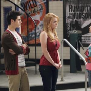 Still of David Henrie Selena Gomez and Leven Rambin in Wizards of Waverly Place 2007