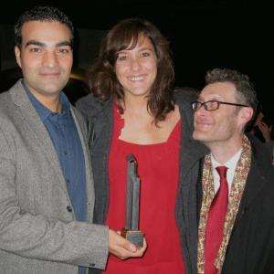 Martn Rosete Miriam Ruiz Mateos and Jonathan Mellor at 2011 Gijon International Film Festival