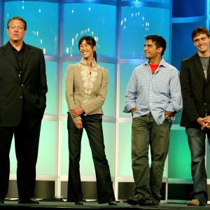Al Gore, Laura Ling, Gotham Chopra, and Conor Knighton. Current TV Panel, TCA 2005.