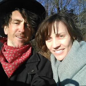 with Jane Watson (Catherine) on set of BILLY THE KID (2014)