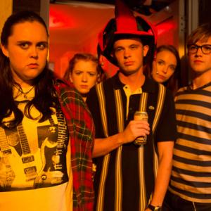 Still of Jordan Murphy, Jodie Comer, Ciara Baxendale, Dan Cohen and Sharon Rooney in My Mad Fat Diary (2013)