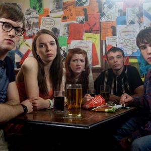 Still of Jordan Murphy Nico Mirallegro Jodie Comer Ciara Baxendale and Dan Cohen in My Mad Fat Diary 2013