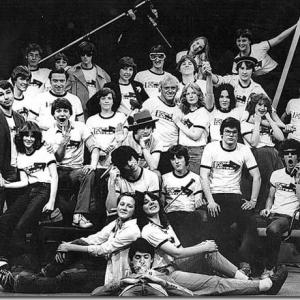 1980 81 Cast of NBCs Beyond Our Control showing Scott Nice back row with a hat holding the hands of Heidi Moiser