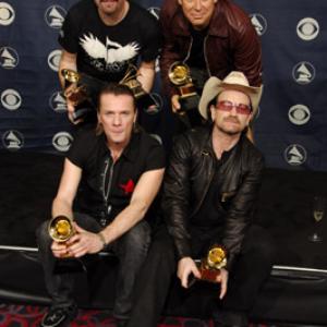 Bono Adam Clayton Larry Mullen Jr The Edge and U2 at event of The 48th Annual Grammy Awards 2006