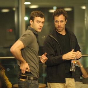 Director Michael Meredith with Justin Timberlake BTS on THE OPEN ROAD