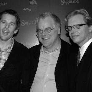 Ethan Hawke Philip Seymour Hoffman  Brian Linse at the NY Premiere of Before The Devil Knows Youre Dead