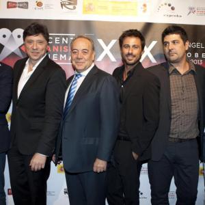 Carlos Bardem, Cesc Gay, Tito Valverde and Hugo Silva