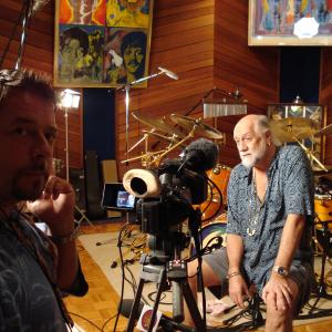 Filming Mick Fleetwood of Fleetwood Mac for Austrailia TV