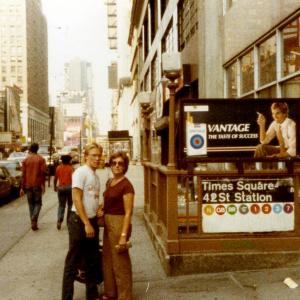 Chris and Janet Lerude, Times Square, New York City 1983