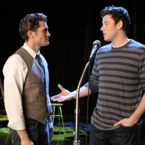 Still of Matthew Morrison and Cory Monteith in Glee (2009)