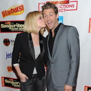 Carrie Keagan and Matthew Morrison attend Starburst Presents: VH1 Save The Music Foundation's Songwriter Music Series at the Hard Rock Cafe - Times Square on May 16, 2011 in New York City