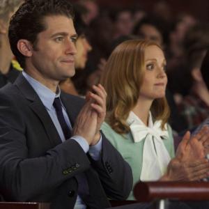Still of Matthew Morrison and Jayma Mays in Glee (2009)