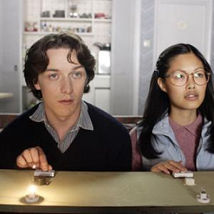 Still of James McAvoy and Elaine Tan in Starter For Ten