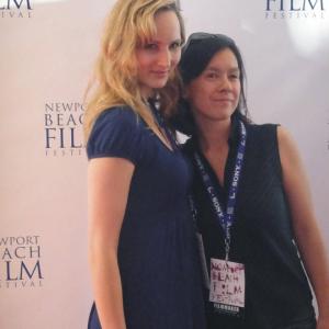 Kendra and her cousin Melanie Ansley at the Newport Beach film festival