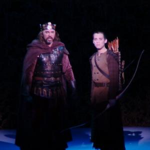 Lou Diamond Philips and Vince Rimoldi in the Broadway National tour of Camelot