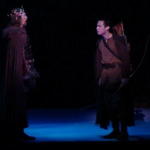 Lou Diamond Phillips and Vince Rimoldi in The Broadway National tour of Camelot
