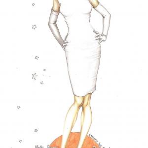 Halle Berry in Frankie  Alice Illustration by Hazel Yuan Costume Designer Ruth Carter