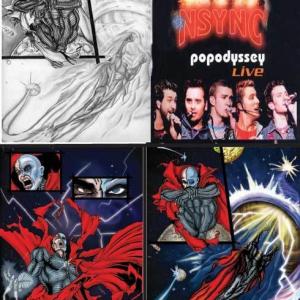 Mobius 8 Comic Illustrations by Hazel Yuan for NSYNC POP ODYSSEY TOUR 2001
