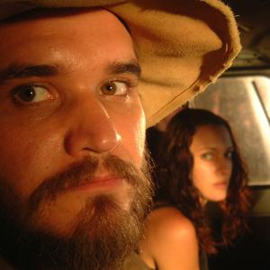 Still of Mungo McKay and Felicity Mason in Undead (2003)