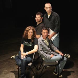 Kathryn A Taylor D J Barton Keith Sweeney and A Blaine Miller Promotional photo shoot for Charlotte Observer article
