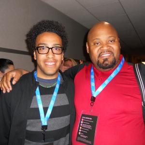 Dwayne Conyers with director Conrad Jackson at the Cinequest Film Festival April 2011