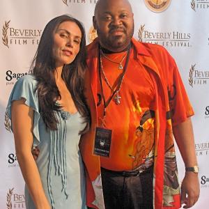 At Beverly Hills Film Festival with actress Mei-Yin Lloyd