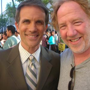Mel Fair and Timothy Busfield on the set of Outlaw episode In Re Officer Daniel Hale