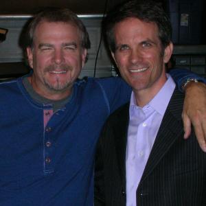 Bill Engvall  Mel Fair on the set of The Bill Engvall Show episode Good People