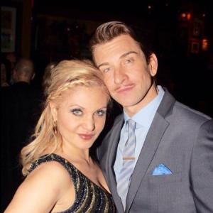 Orfeh with husband Andy Karl on opening night of On the 20th Century on Broadway
