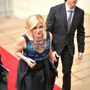 Orfeh and husband Andy Karl arriving at the 41st Annual Chaplin Award Gala at the Avery Fisher Hall at Lincoln Center for the Performing Arts on April 28, 2014