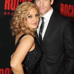 Orfeh with husband Andy Karl at the opening night of ROCKY on Broadway