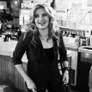 Orfeh on the set of Life of an Actress