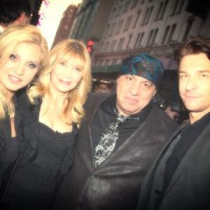 Opening night of On the Town on Broadway  Orfeh and husband Andy Karl with Maureen and Steve Van Zandt