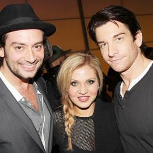 Opening Night of HEATHERS THE MUSICAL 3/31.14 with husband Andy Karl and Constantine Maroulis