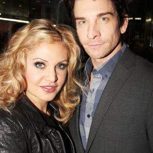 Orfeh with husband Andy Karl at the opening night of Lady Day on Broadway