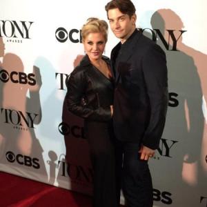 Andy Karl and Orfeh on the Red Carpet at the 2015 Tony Honors cocktail party May 31, 2015