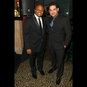 Juan and IronE Singleton at AMCs Golden Globe party