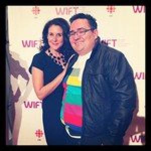 Dina Pino and Darryl Dinn TIFF WIFT reception at CBC. 2012