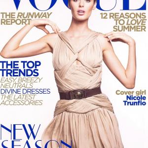 Trunfio on the cover of Vogue magazine